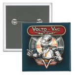 Volto-Vac Retro Robot Square Button