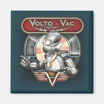 Volto-Vac Retro Robot Square Magnet