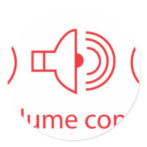 Volume Control - Disc Jockey Music Audio DJ stickers by HOTDJGEAR Volume Control - Disc Jockey Music Audio DJ stickers