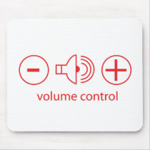 volume control mousepads by CarbonClothing volume control mousepads