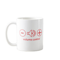 volume control mugs by CarbonClothing volume control mugs