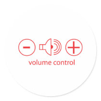 volume control stickers by CarbonClothing volume control stickers