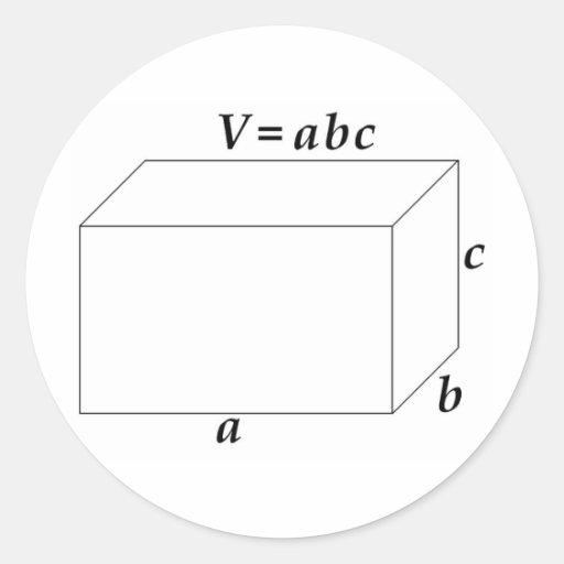 Volume of a Rectangular Prism Stickers