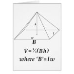 Volume of a Rectangular Pyramid cards