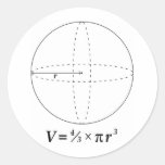 Volume of a Sphere Sticker