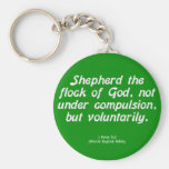 Voluntary Service 1 Peter 5-2 Key Chain