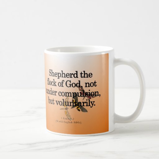 Voluntary Service 1 Peter 5-2 Mug