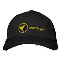 Voluntaryist Embroidered Hat embroidered hats