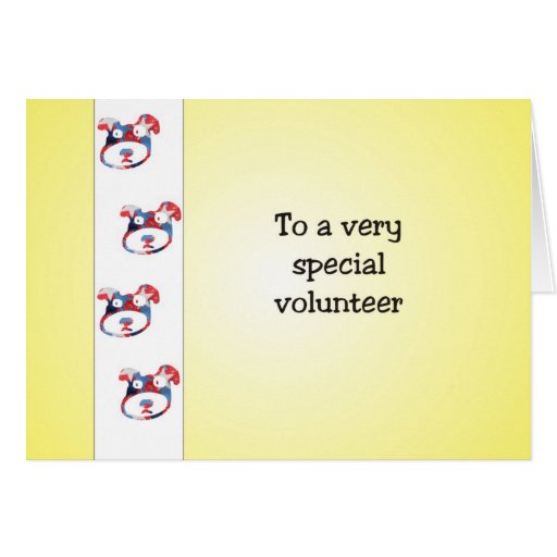 Volunteer Appreciation Card | Zazzle