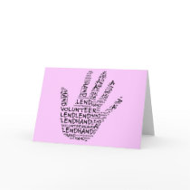 Volunteer Awareness: Lend a Helping Hand Greeting Cards