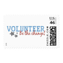 Volunteer Be The Change Stamps