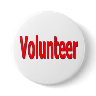 volunteer button by mikek92349