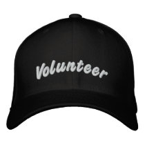 Volunteer embroidered hats