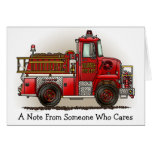 Volunteer Fire Truck Note Card