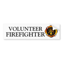 Volunteer Firefighter Bumpersticker by kklawiter Volunteer Firefighter Bumpersticker