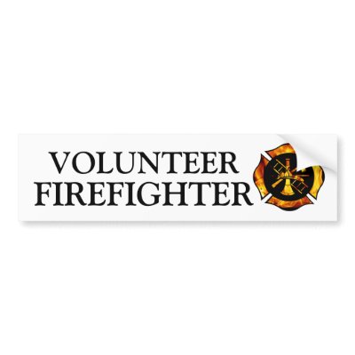 Volunteer Firefighter Bumpersticker Bumper Sticker by kklawiter