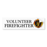 Volunteer Firefighter Bumpersticker Bumper Sticker