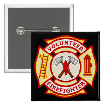 Volunteer Firefighter Maltese Cross Pin