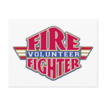 Volunteer Firefighter postcards