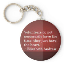 Volunteer Heart Key Chains