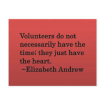 Volunteer Heart Postcards