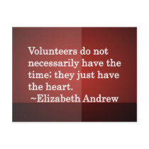 Volunteer Heart postcards