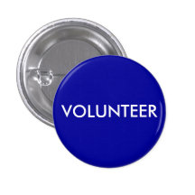 VOLUNTEER PINBACK BUTTONS