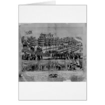Volunteer Refreshment Saloon, civil war, 1861 Greeting Card