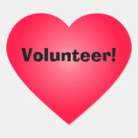 Volunteer: Share Your Heart Heart Stickers