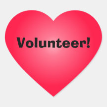 Volunteer: Share Your Heart Heart Stickers