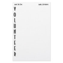 Volunteer Personalized Stationery