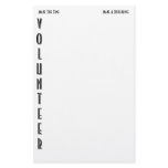 Volunteer Personalized Stationery