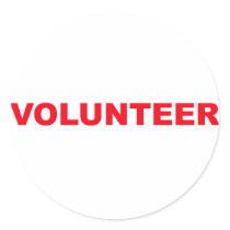 Volunteer sticker