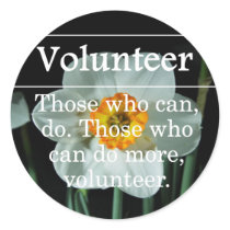 Volunteer stickers