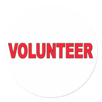 Volunteer sticker