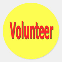 volunteer stickers