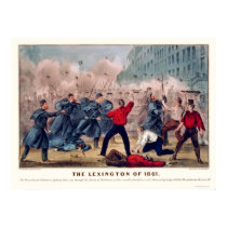 Volunteer Street Fight in Baltimore 1861 posters
