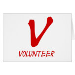 Volunteer Tshirts, Volunteer Buttons and more cards