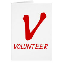Volunteer Tshirts, Volunteer Buttons and more Card