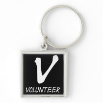 Volunteer Tshirts, Volunteer Buttons and more Keychain