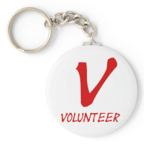 Volunteer Tshirts, Volunteer Buttons and more Key Chain