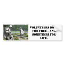 Volunteers bumper stickers