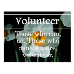 Volunteers do more for others postcards