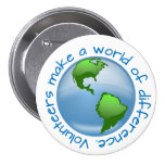 Volunteers Make a World of Difference Pins