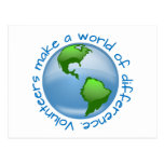 Volunteers Make a World of Difference Post Card