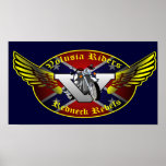 Volusia Riders Original Redneck Rebels Logo Print