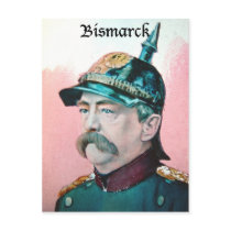 Von Bismarck with caption (public domain) Post Card