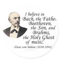 Von Bülow's "Holy Trinity" stickers