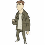 Von from the Army Movie Magnet Photo Cutout