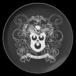 Voodoo Art Black and White plates